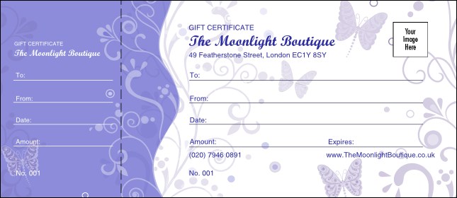 Dragonfly Gift Certificate 002 Product Front