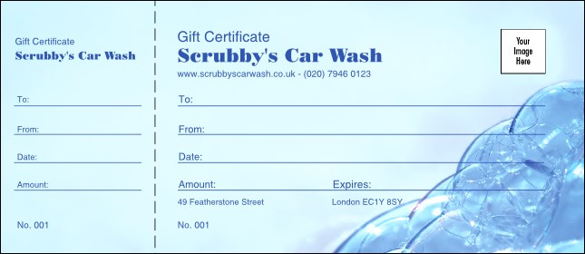 Bubble Gift Certificate 002 Product Front