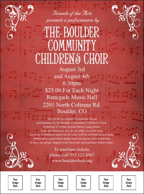 Choir Flyer Product Front
