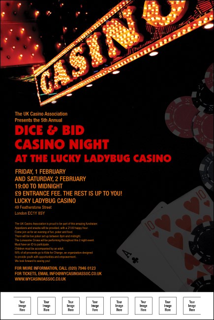 Casino Night Poster Product Front