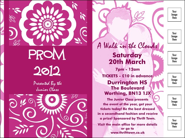 Fuchsia Prom Flyer Product Front