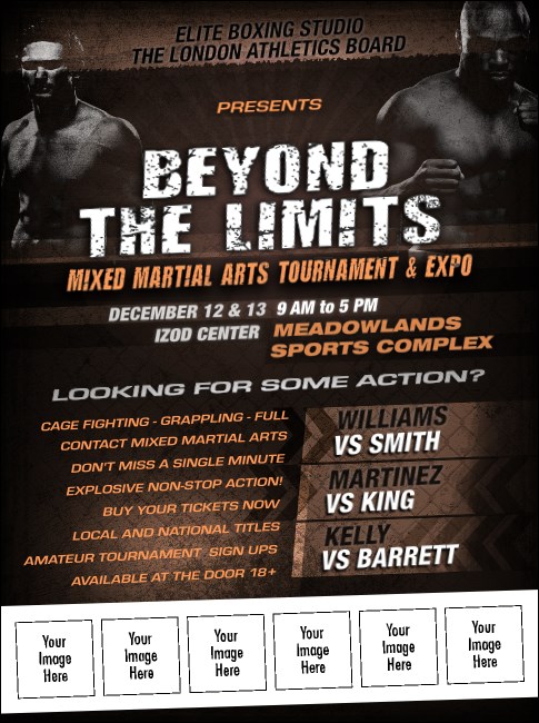 MMA Main Event Logo Flyer (Brown) Product Front