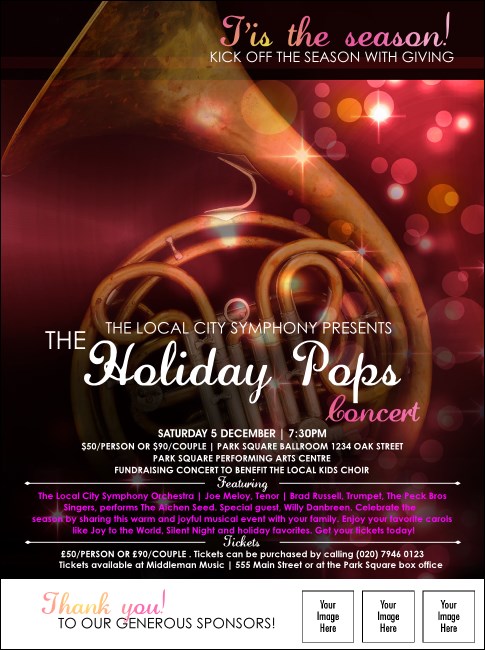 Symphony Holiday Pops Flyer PHI Product Front