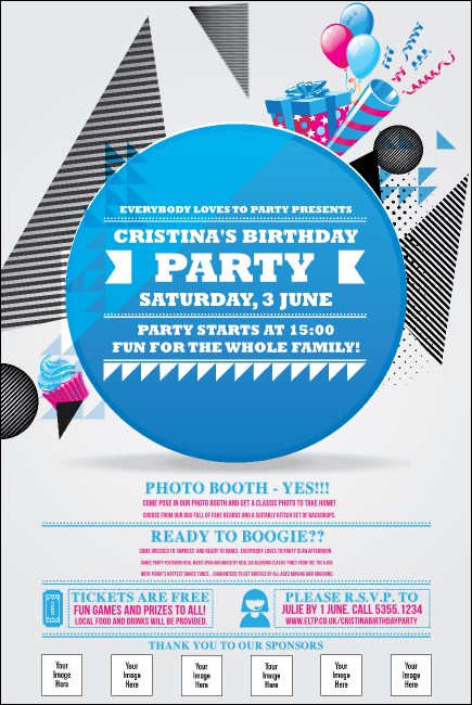 Birthday Geometric Poster Product Front