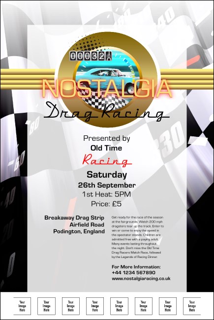 Drag Racing Poster Product Front