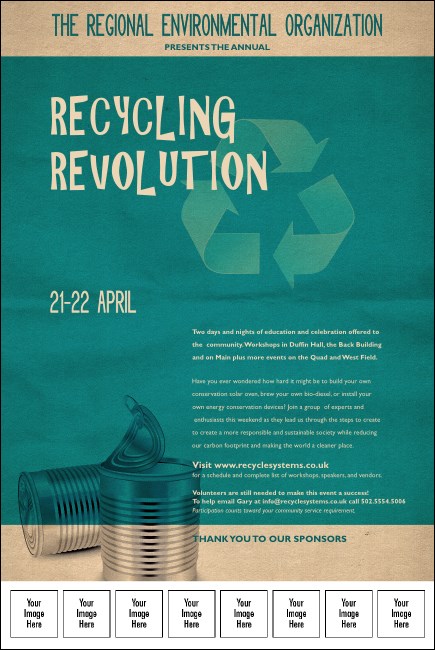 Recycling Symbol Logo Poster