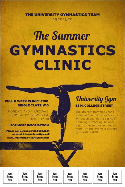 Gymnastics Logo Poster Product Front