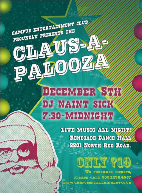 Claus-A-Palooza Invitation Product Front