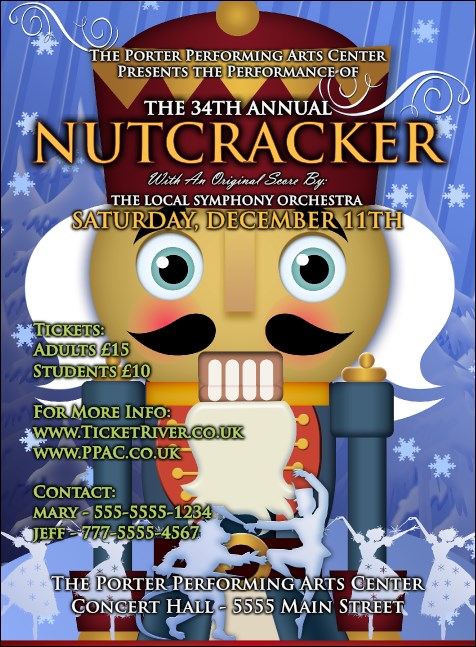 Nutcracker Ballet Invitation Product Front