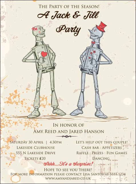 Jack and Jill Invitation Product Front