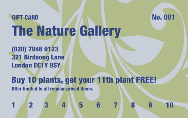 Electric Garden Gift Card Product Front