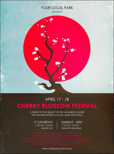 Cherry Blossom Flyer Product Front