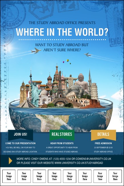 World Travel Logo Poster