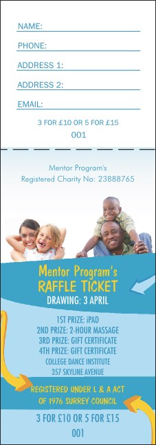Mentoring Raffle Ticket Product Front