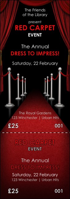 Red Carpet Event Ticket