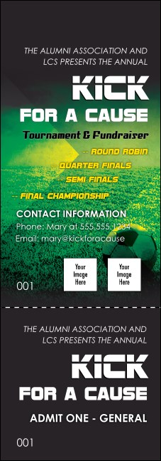 Football Field Event Ticket Product Front