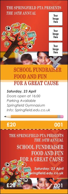 Fundraiser Education Event Ticket Product Front