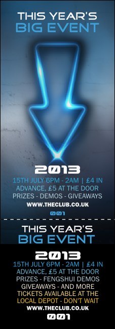 Night Club Neon Event Ticket