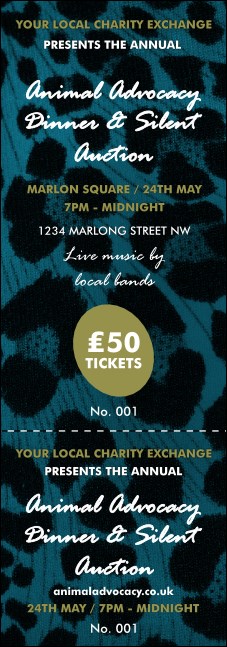 Animal Print Event Ticket