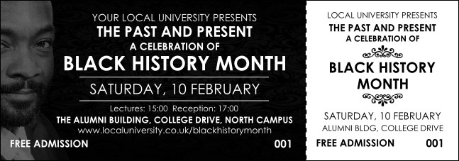 Black History Month Event Ticket Product Front