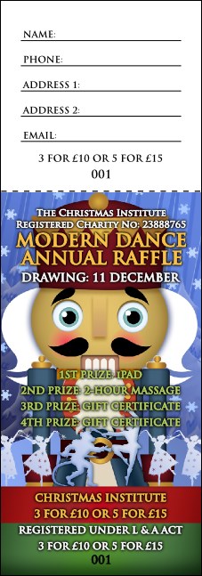 Nutcracker Ballet Raffle Ticket