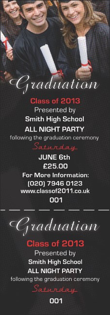 Graduation Diploma Event Ticket