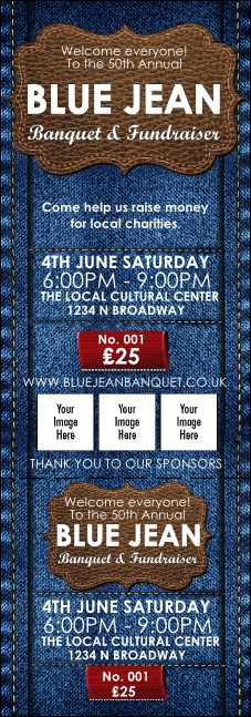 Blue Jeans Event Ticket Product Front
