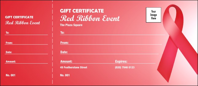 Red Ribbon Gift Certificate