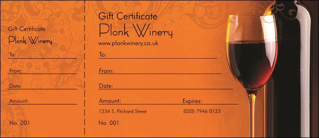 Wine Gift Certificate