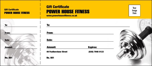 Dumbbell Logo Gift Certificate