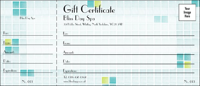 Bliss Spa Logo Gift Certificate