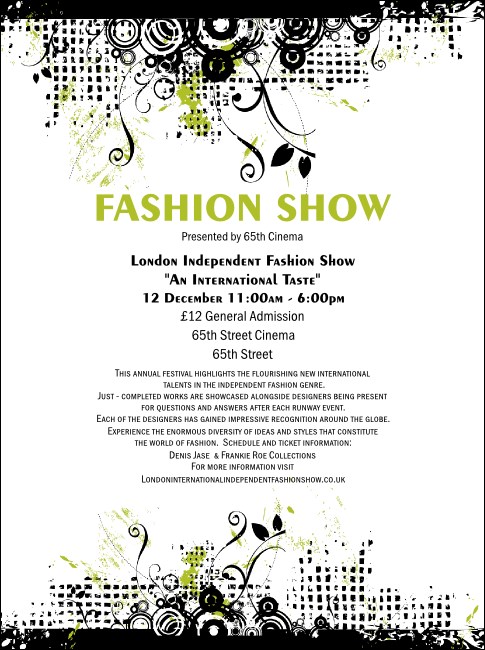 Fashion Show Flyer Product Front