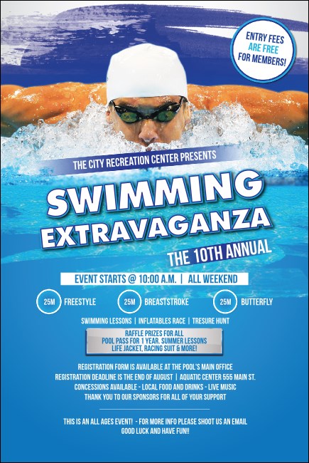 swimming fundraising events