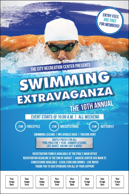 Swimming Logo Poster
