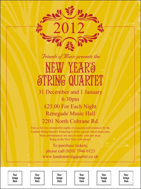 2012 Gold Semi-Formal Logo Flyer