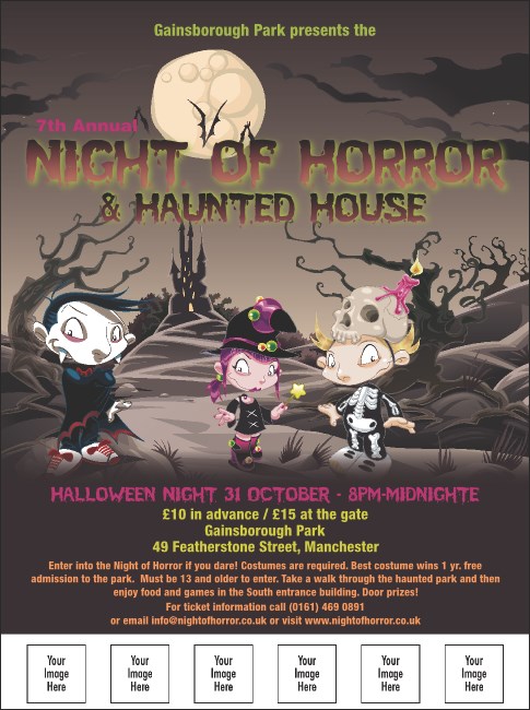 Costume Kids Flyer With Place Holder Image