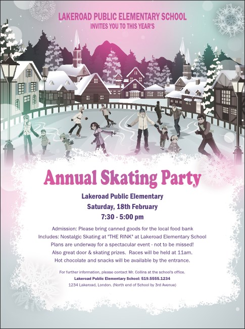 Skating Party Flyer