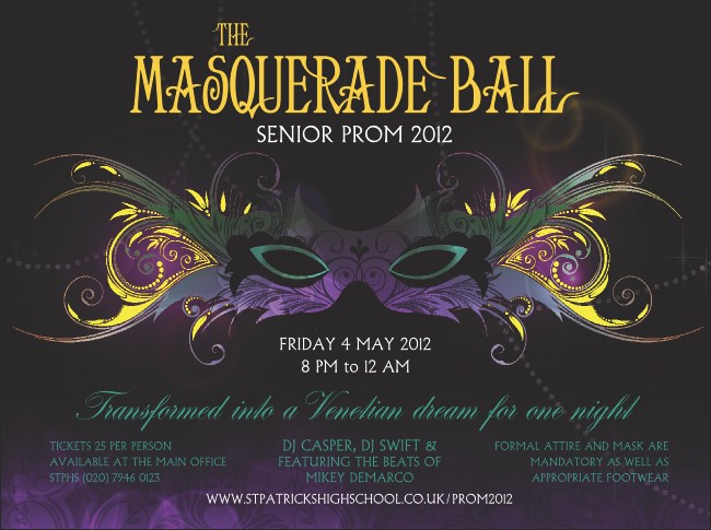 Masquerade Ball Flyer Product Front