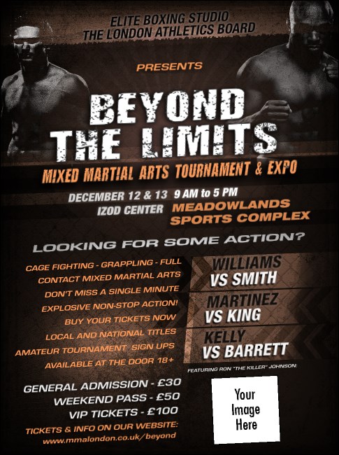 MMA Main Event Flyer (Brown) Product Front