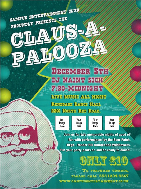 Claus-A-Palooza Flyer Product Front