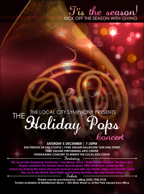 Symphony Holiday Pops Flyer Product Front