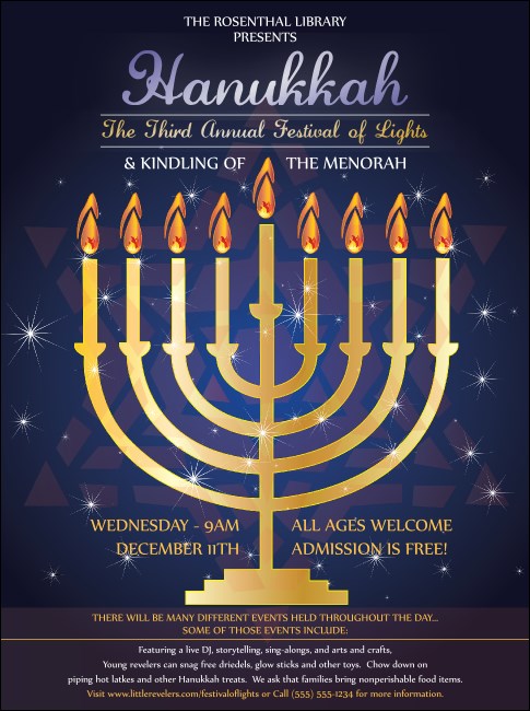 Hanukkah Menorah Flyer