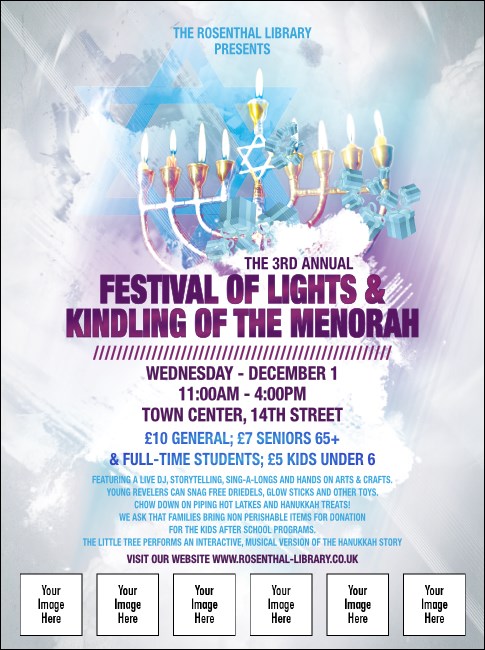 Hanukkah Abstract Flyer