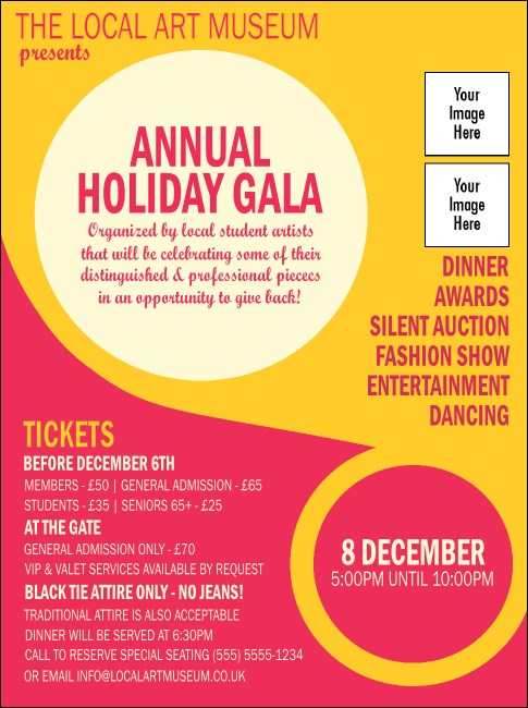 Circle Gala Flyer Product Front