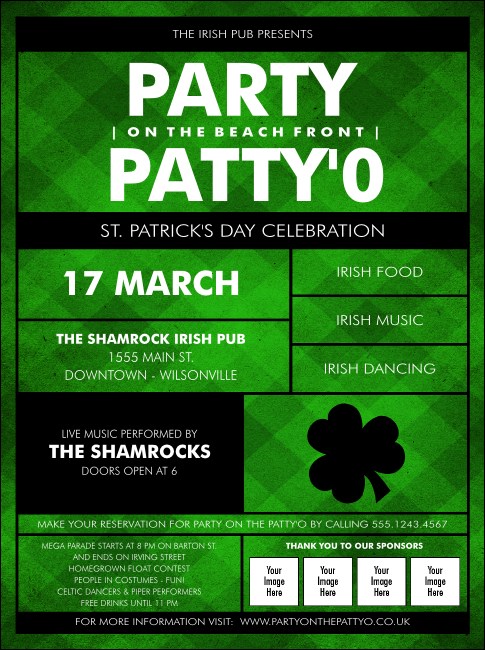 St. Patrick's Day Plaid Flyer