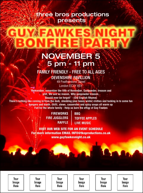 Guy Fawkes Flyer Product Front