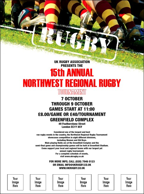 Rugby Flyer Product Front