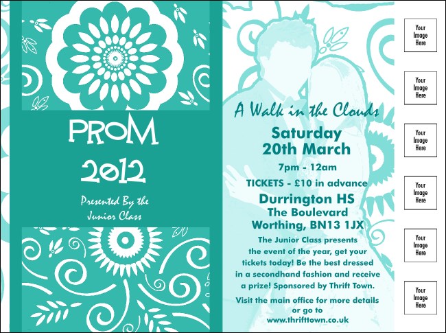 Turquoise Prom Flyer