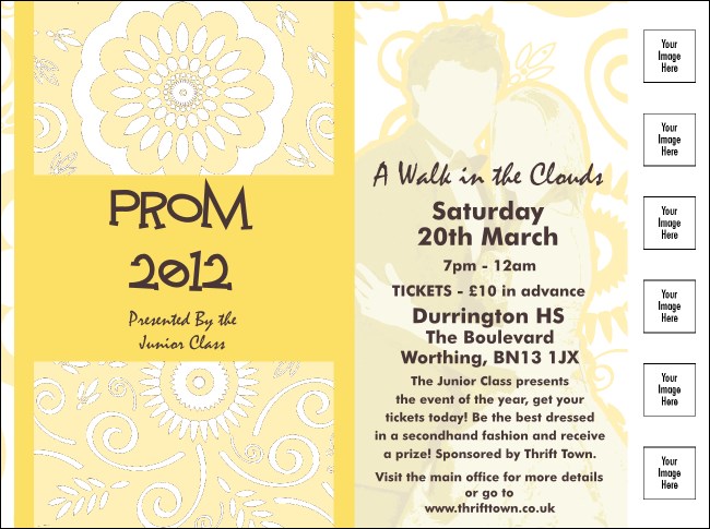 Yellow Prom Flyer Product Front