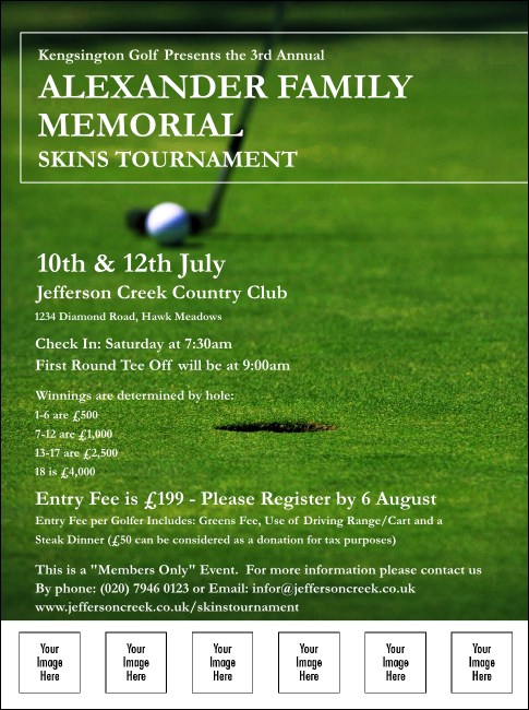 Golf Photo Logo Flyer